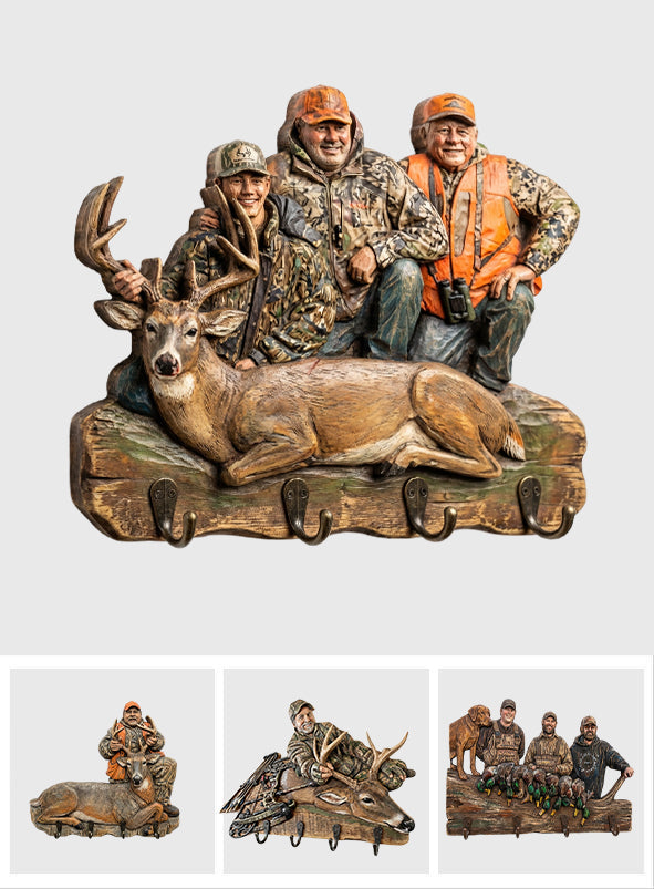 Custom From Any Photo - Personalized Hunting Custom Shaped Hanging Rack