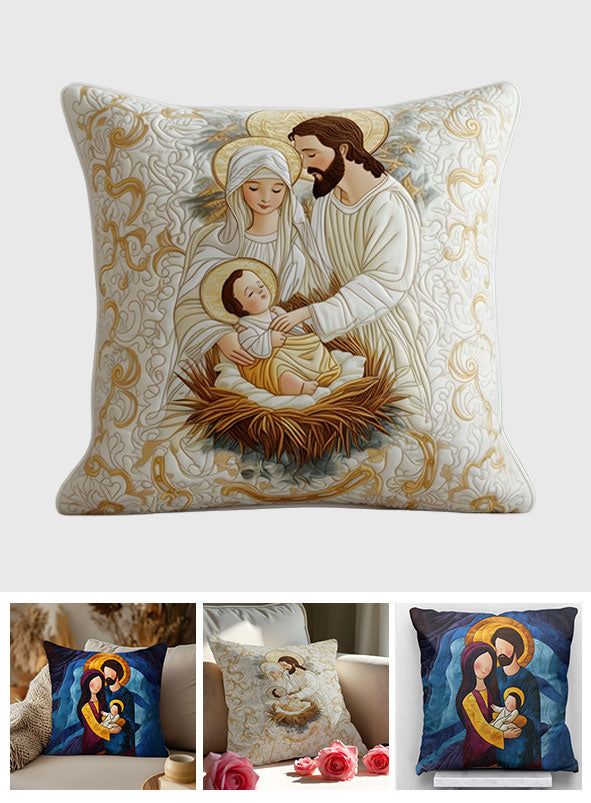 Bethlehem Starlight - Personalized Christian Throw Pillow