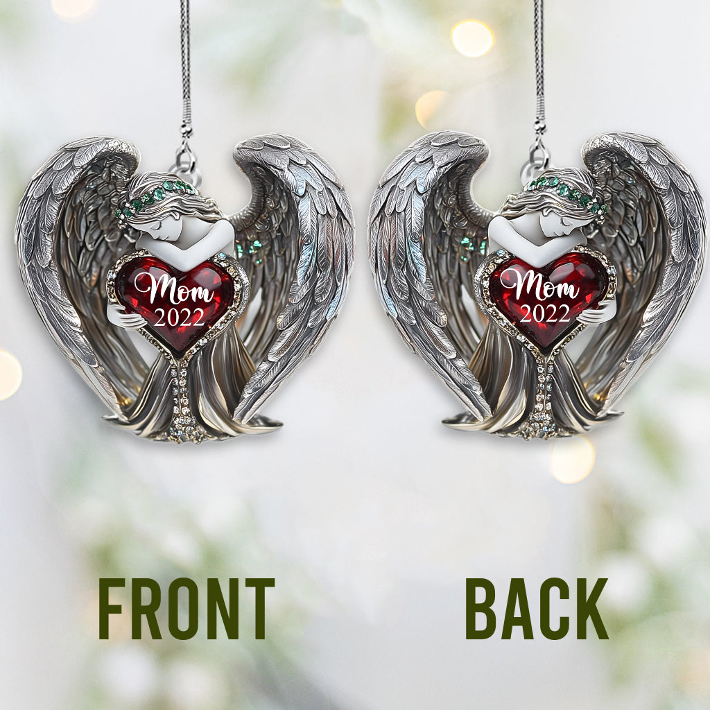 Angel Wings - Personalized Memorial Transparent Car Ornament