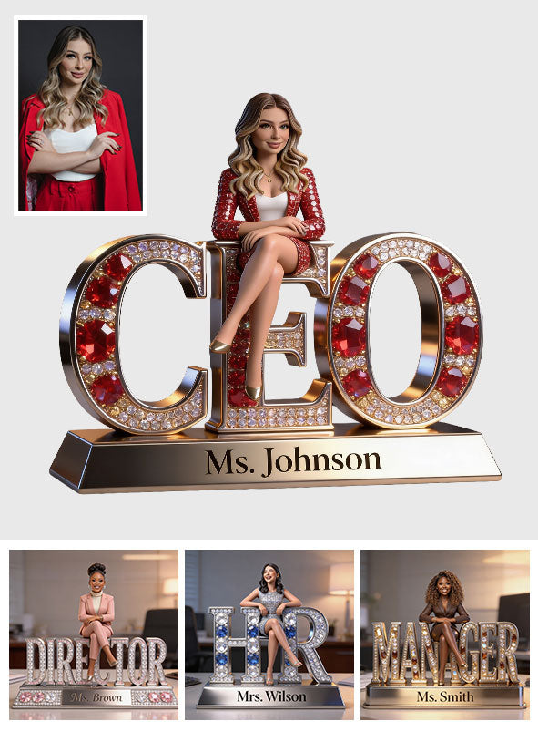 Custom Any Photo Perfect Office Decoration - Personalized Colleague Custom Shaped Acrylic Plaque