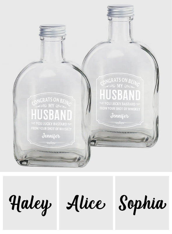 Cheers To My Amazing Husband - Personalized Couple Wine Bottle