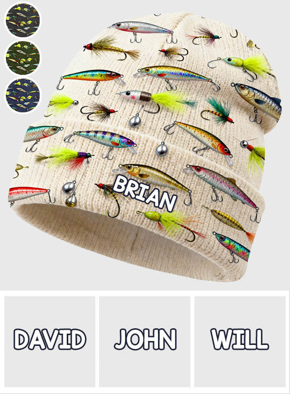 Love Fishing - Personalized Fishing Beanie Hat