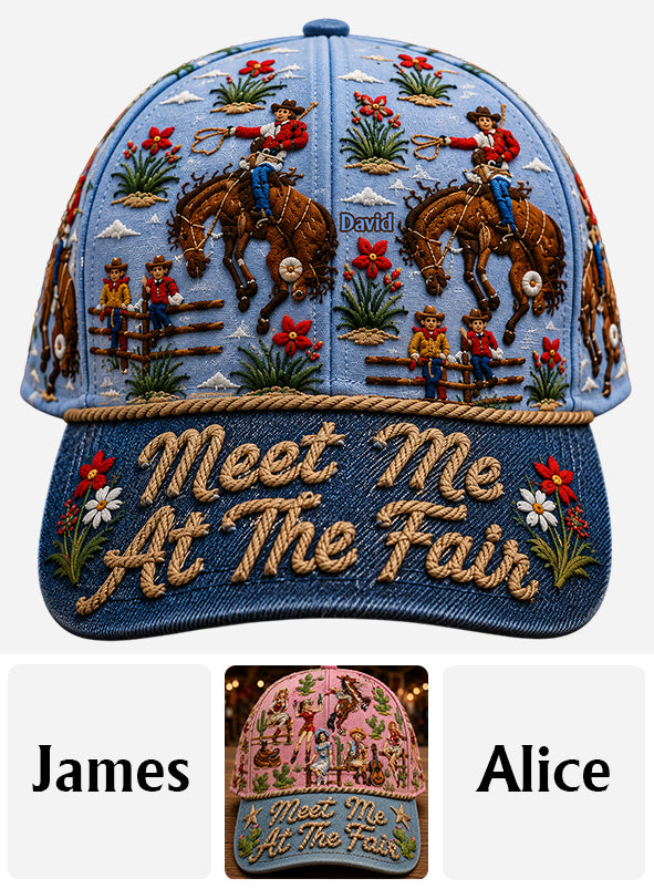 Meet Me At The Fair - Personalized Western Outfit Classic Cap