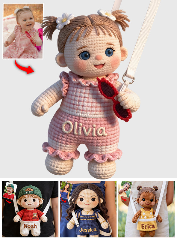 Any Photo - Personalized Kid Plush Crossbag