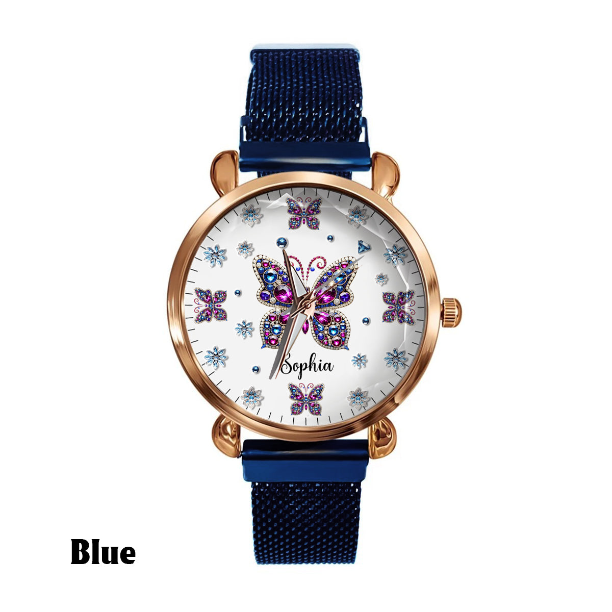 Beautiful Butterfly - Personalized Butterfly Women Hand Watch