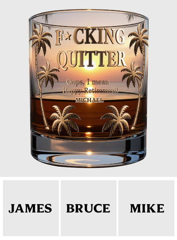 Herzlichen Glückwunsch zum Ruhestand – personalisiertes Whiskyglas für Rentner