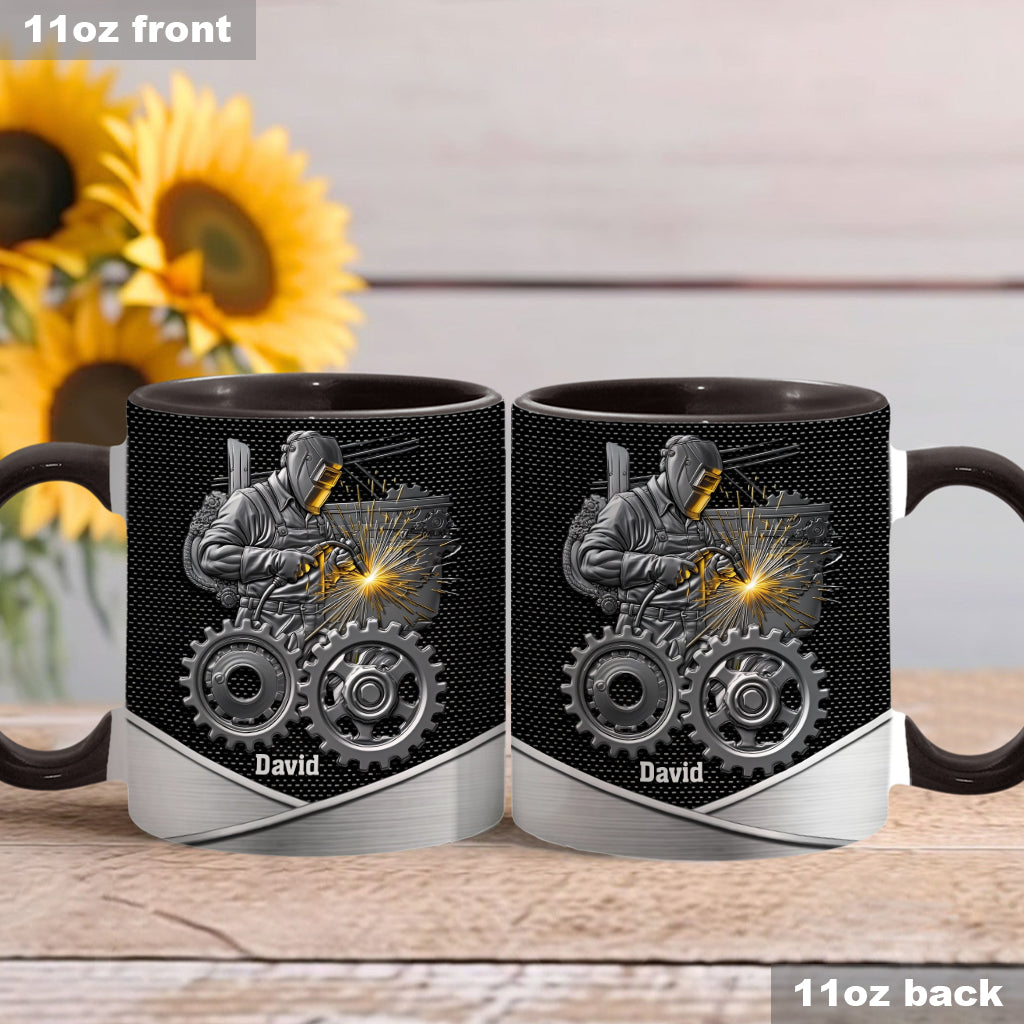 Strong Ones Become Welder - Personalized Welder Accent Mug