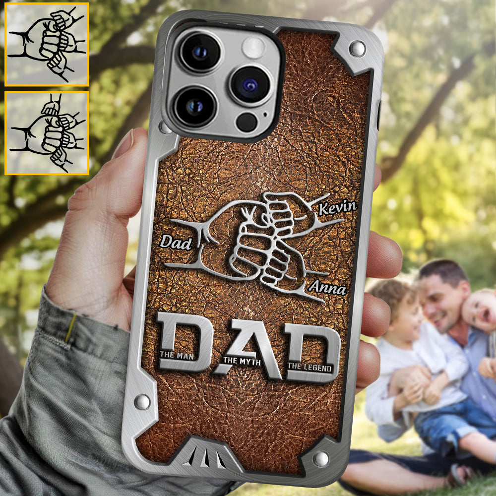 Dad The Man The Myth The Legend First Bump - Personalized Father Full Print Phone Case
