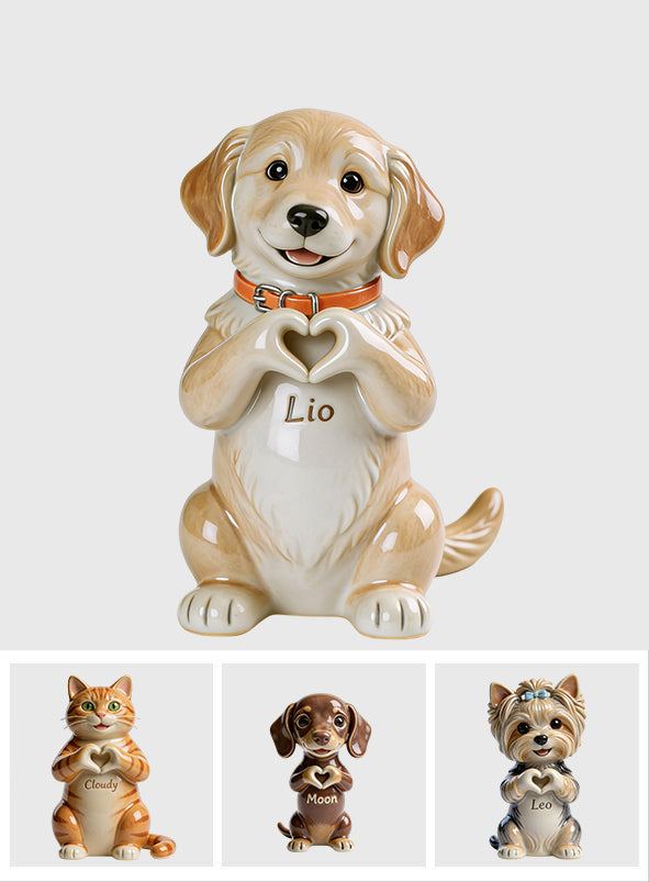 Any Pet Photo - Personalized Dog Magnetic Flower Vase