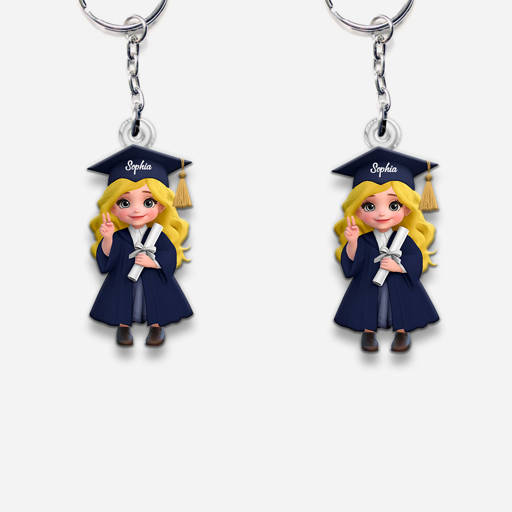 Graduation Class 2025 - Personalized Graduation Custom Shaped Keychain