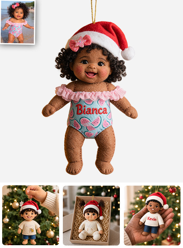 Little Christmas - Personalized Kid Plush Ornament