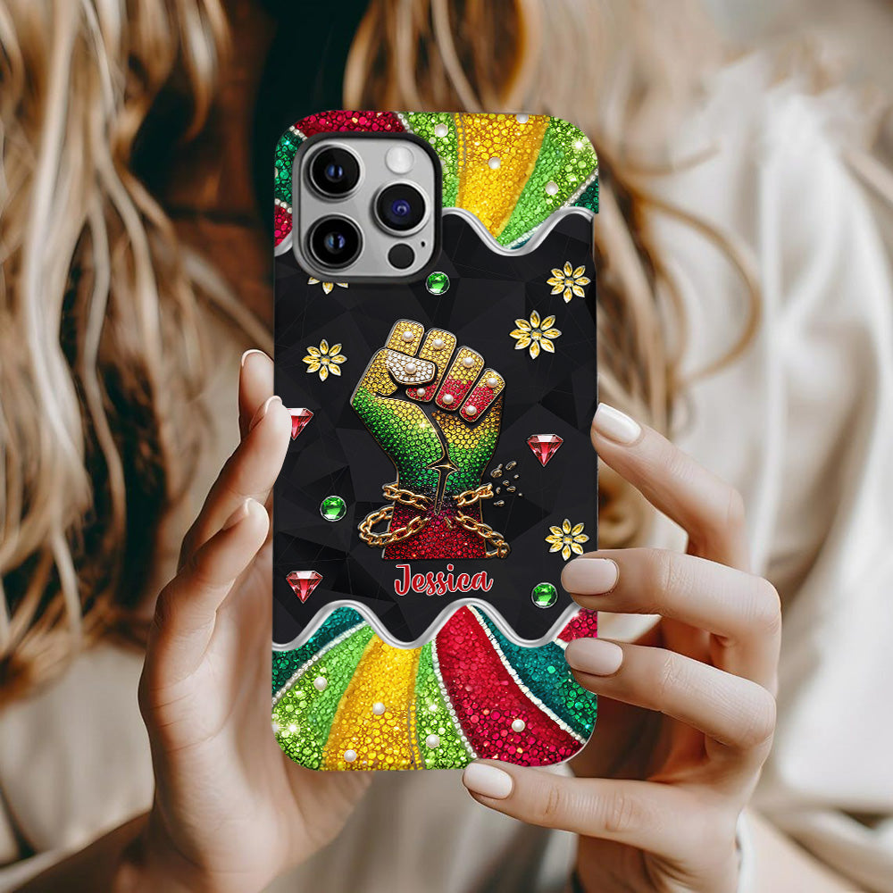 They Not Like Us - Personalized Juneteenth Full Print Phone Case & Phone Grip