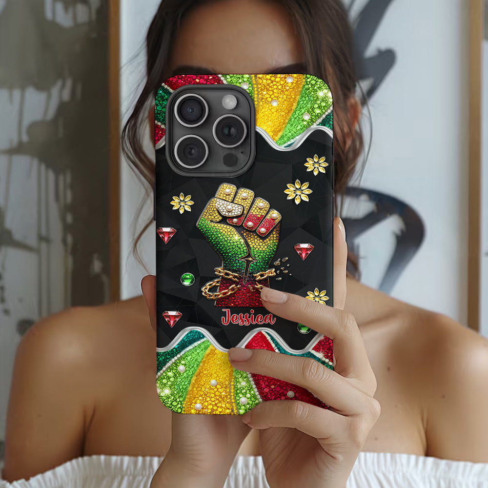 They Not Like Us - Personalized Juneteenth Full Print Phone Case & Phone Grip