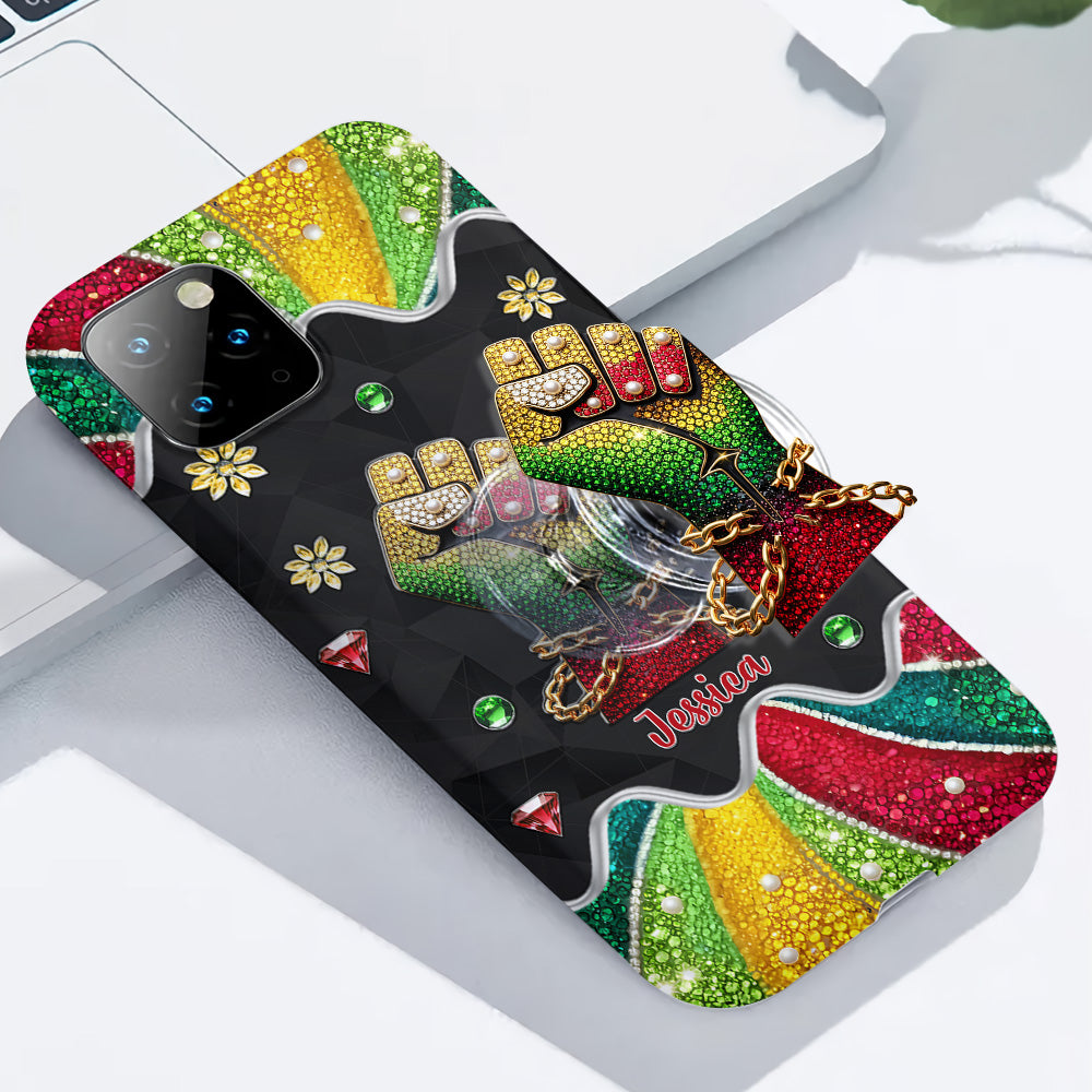 They Not Like Us - Personalized Juneteenth Full Print Phone Case & Phone Grip
