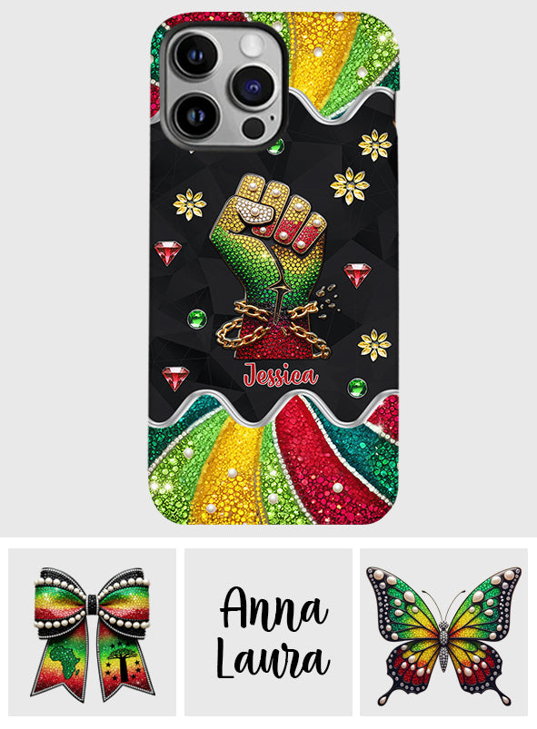 They Not Like Us - Personalized Juneteenth Full Print Phone Case & Phone Grip
