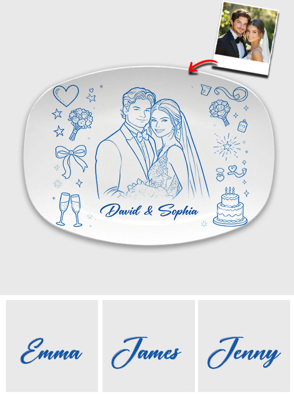 Perfect Gift For Couple - Personalized Couple Plate