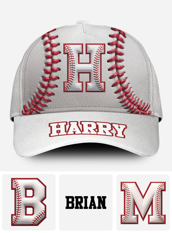 Personalize Initial Hat For Baseball Lovers - Personalized Baseball Classic Cap