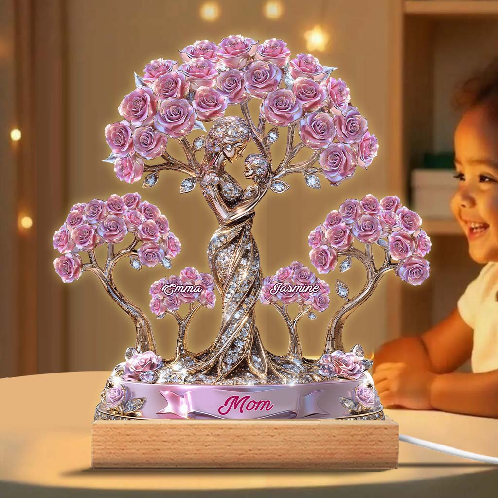 The Love Between Mother And Her Kids - Personalized Mother Custom Shaped Acrylic Plaque