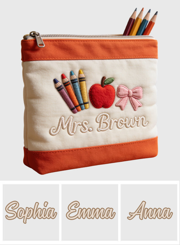 Teacher Gifts - Personalized Teacher Pouch