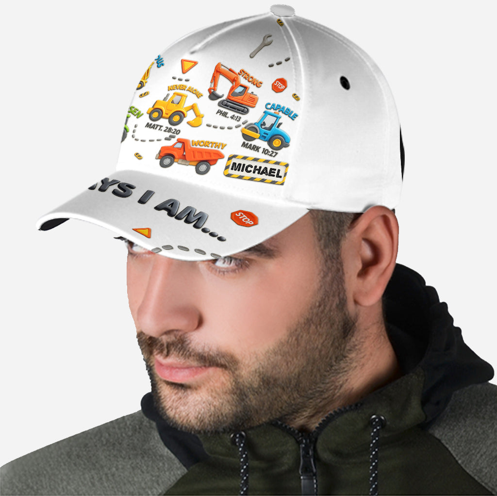 Construction Machines I Am - Personalized Kid Classic Cap
