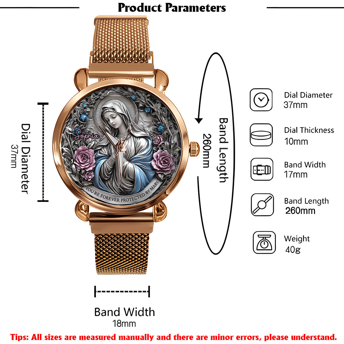 Eternal Faith - Personalized Christian Women Hand Watch