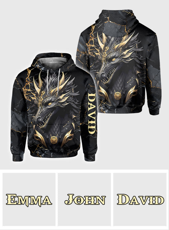 Heart Of A Dragon - Personalized Dragon All Over Shirt