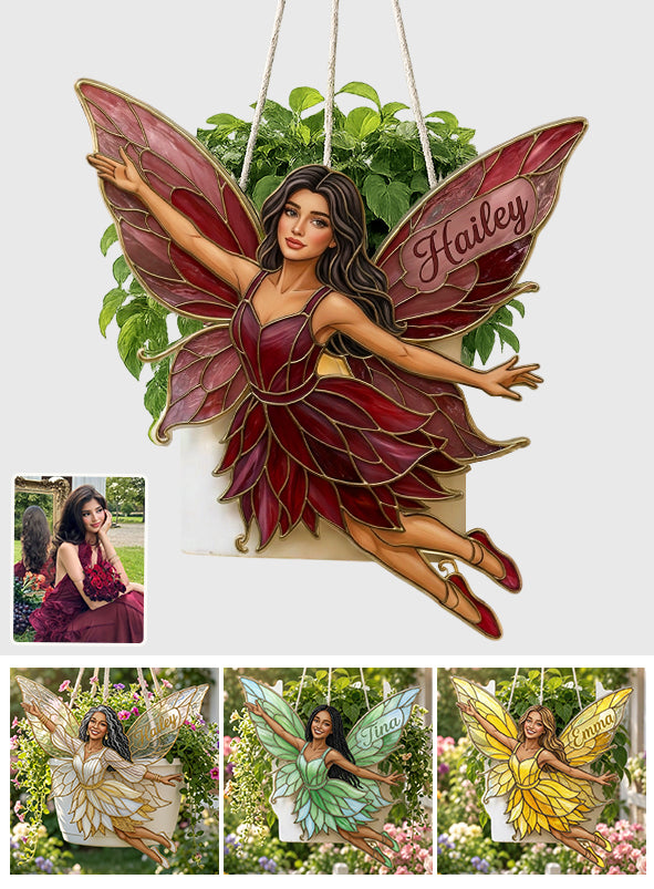 Personalisierter Gartenfee Blumentopf - Individuelles Foto