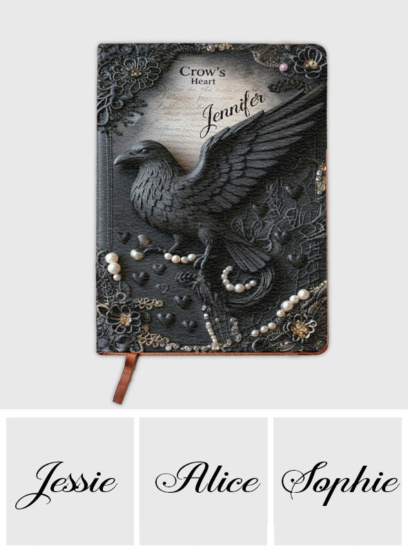Crow's Heart - Personalized Witch Leather Journal