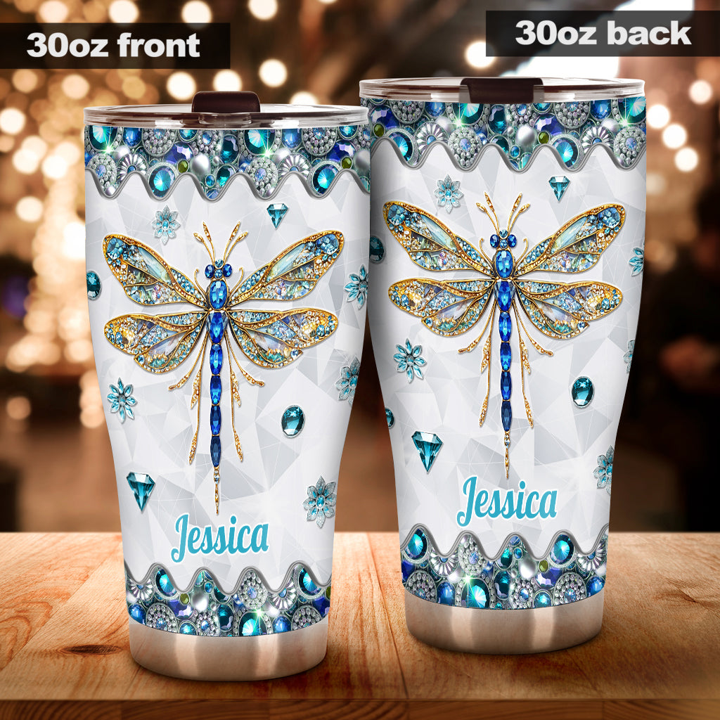 Beautiful Dragonfly - Personalized Dragonfly Tumbler