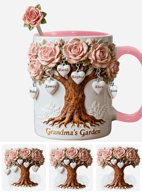 Das perfekte Geschenk für Mama und Oma – personalisiertes Oma-Set mit Akzentbecher und Acryl-Rührstäbchen
