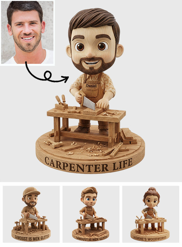 Gift For Carpenters - Personalized Carpentry Custom Shaped Acrylic Plaque