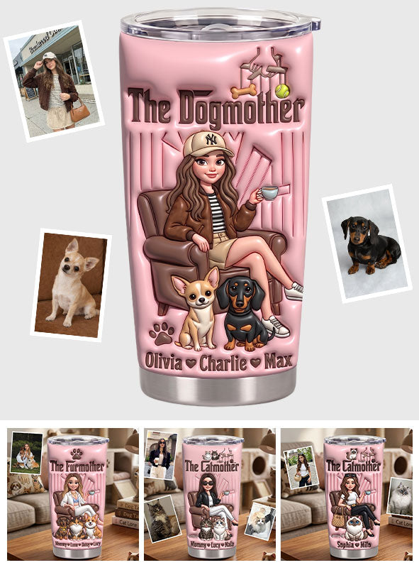 Dogmother Fur Mama Life - Personalisierter Hundetumbler