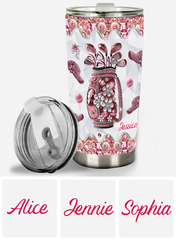 Just A Girl Who Loves Golf - Personalized Golf Tumbler