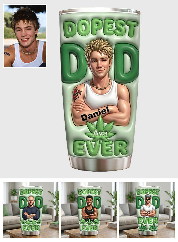 Dopest Dad Ever - Personalisierter Weed Tumbler
