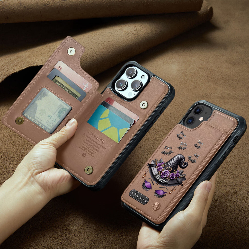 Perfect Gift For Mom, Grandma Witch - Personalized Mother Wallet Phone Case