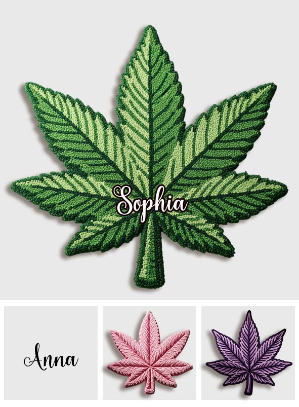 Feeling Dope – Personalisierte Fußmatte/Teppich in Cannabisform