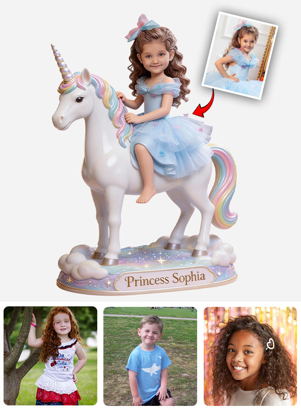 Dinosaur or Unicorn Gifts For Kids - Personalized Kid Custom Shaped Acrylic Plaque