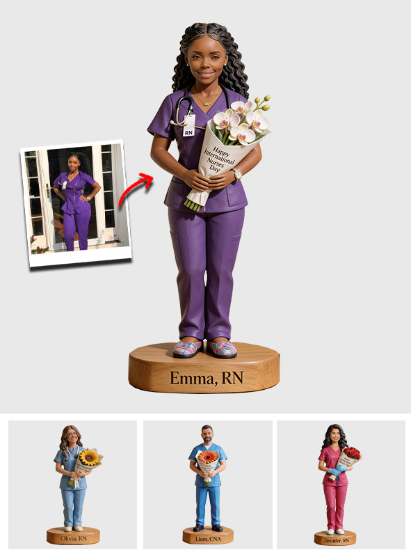 Happy International Nurses Day - Personalized Nurse Custom Shaped Acrylic Plaque