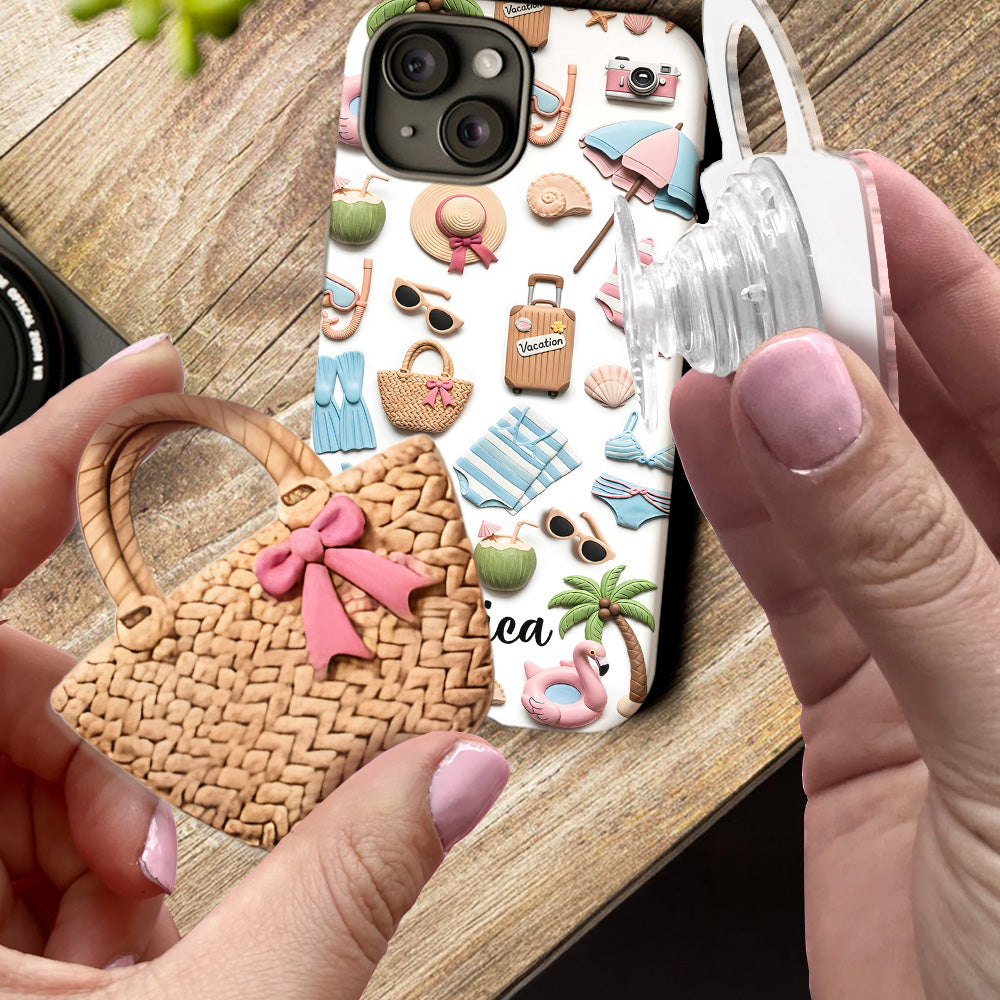 Beach Lovin' Girl - Personalized Sea Lover Full Print Phone Case