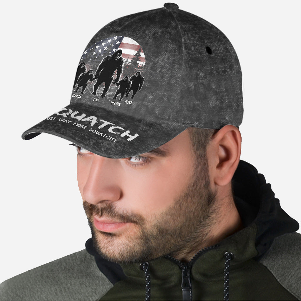 Dadsquatch, Like A Dad, Just Way More Squatchy - Personalized Father Classic Cap