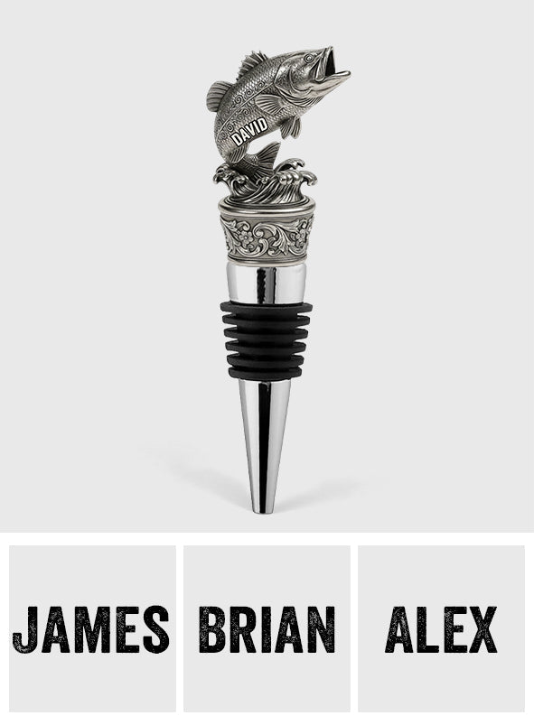 Boire et pêcher - Bouchon de bouteille de pêche personnalisé