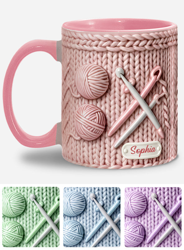 Love Crochetting - Personalized Crocheting Accent Mug