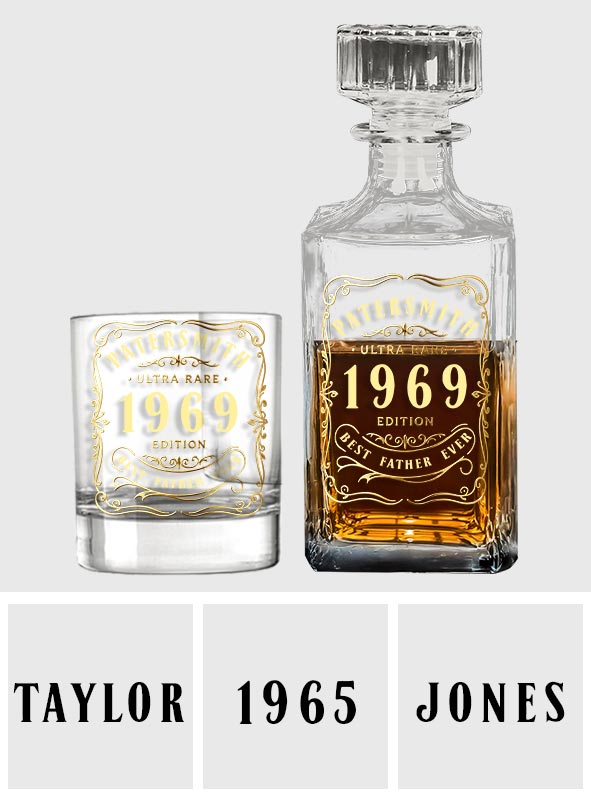 Das perfekte Geschenk für Whisky-, Bourbon- und Cognac-Liebhaber... für liebevolle Väter und Ehemänner... - Personalisiertes Whisky-Dekanter-Set