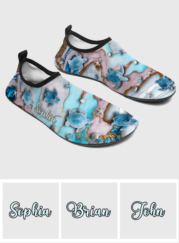 Love Turtles - Personalized Turtle Water Shoes
