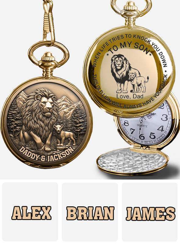 To My Son - Personalized Son Pocket Watch