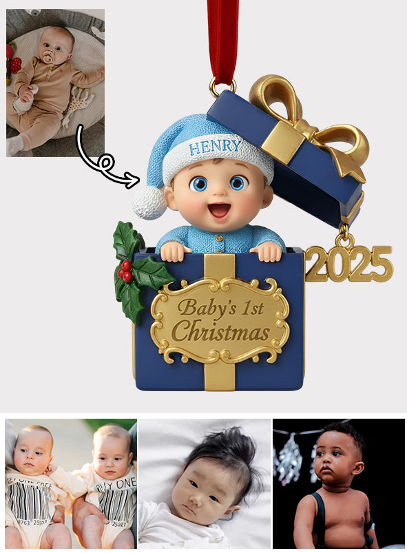 Babys erstes Weihnachtsfest – personalisierter Neugeborenen-Weihnachtsschmuck