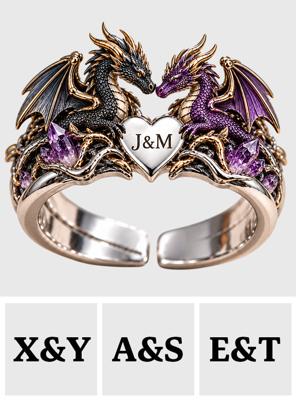 We Got This - Personalized Dragon Adjustable Shaped Ring