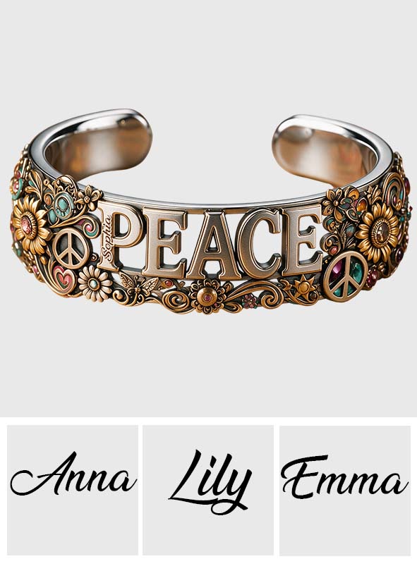 Hippie Souls - Personalisierbares Hippie-förmiges Armreif