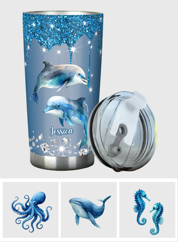 Beautiful Dolphins/ Turtles/ Whale... Gift For Sea Lover - Personalized Sea Lover Tumbler