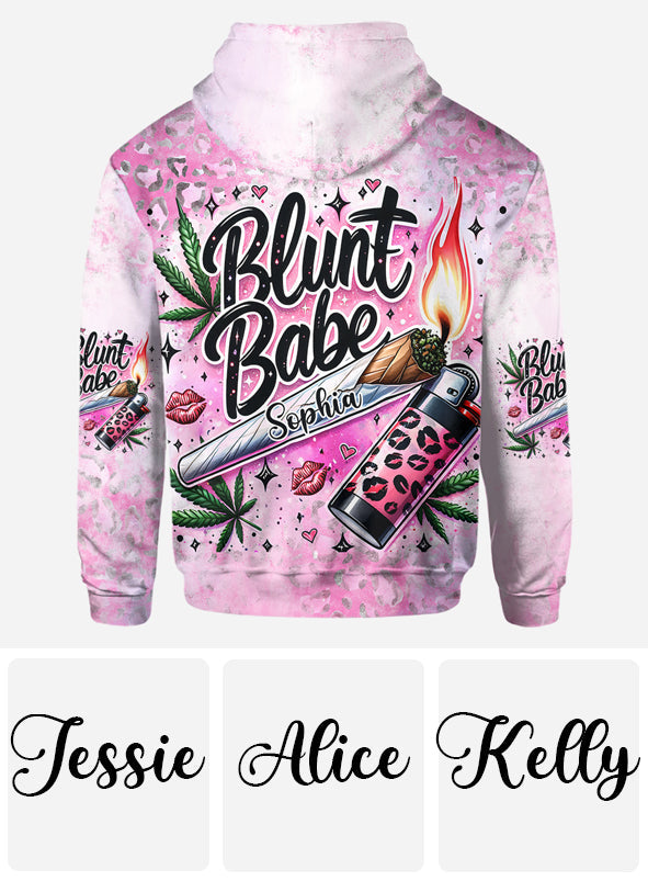 Blunt Babe - Personalized Weed All Over Shirt